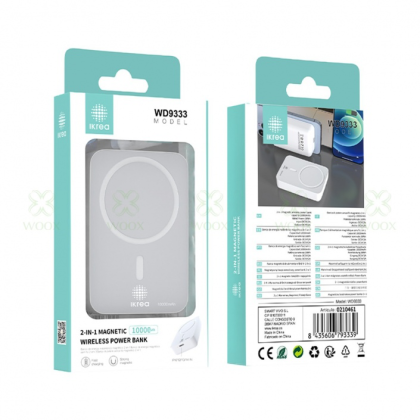 ikrea-wd9333-power-bank-magnetico-inalambrico-10000mah-blanco