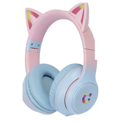 kooltech-cph342-auriculares-inalambricos-bt-infantil-catAZUL